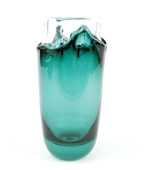 Willem Heesen - UNICA vaas, groen en helder glas kopen? Bied vanaf 49!