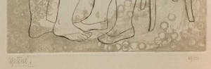 Niet of onleesbaar gesigneerd - C4393-2D, interieur met dames en flessen kopen? Bied vanaf 1!