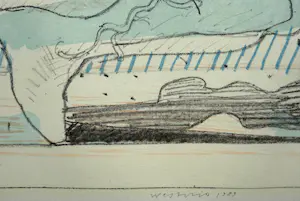 Co Westerik - handgesigneerde kleurenlitho | 'Man in bijzondere pose' | 1989 (KLEINE OPLAGE) kopen? Bied vanaf 200!