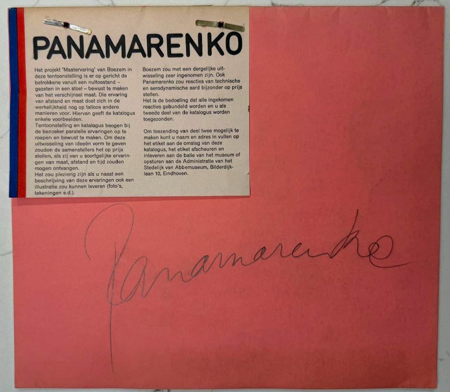 Panamarenko - Boezem - 2x handgesigneerd kopen? Bied vanaf 250!