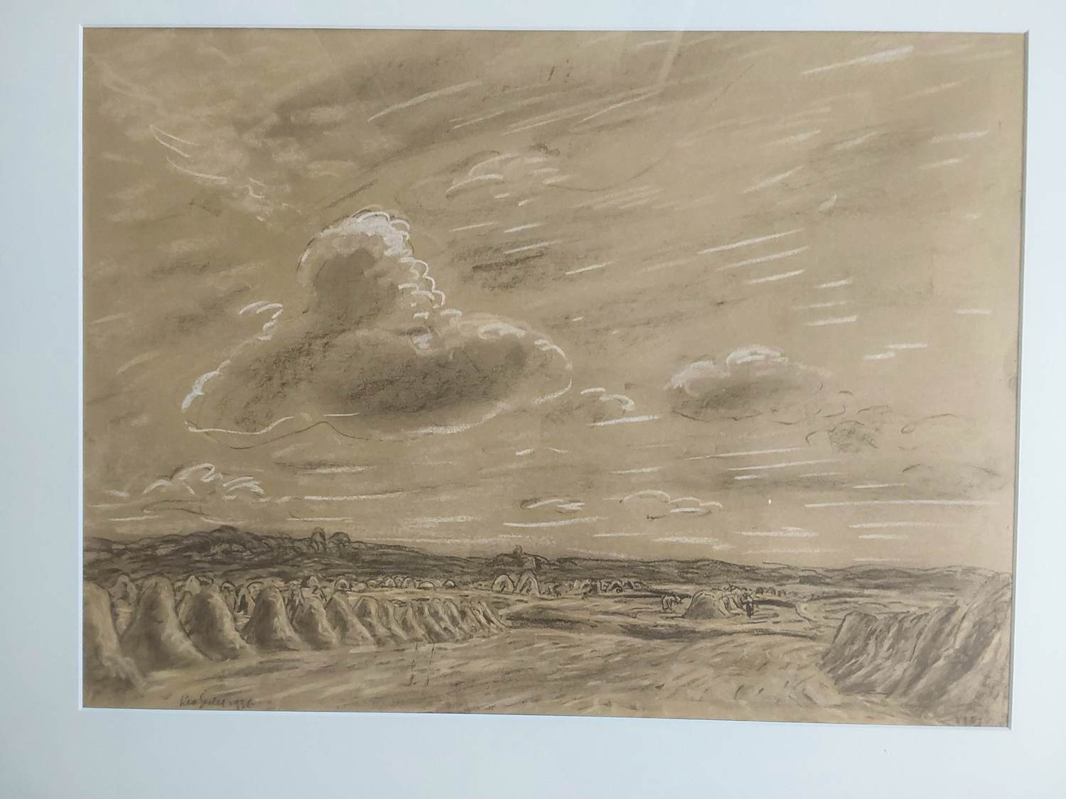 Leo Gestel - Landschap met korenschoven kopen? Bied vanaf 300!