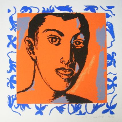 Marianne Haselhoff - Zeefdruk, Z.T. (oranje hoofd)  kopen? Bied vanaf 1!