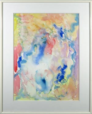 Yehuda Broitman - Aquarel, Zonder titel - Ingelijst kopen? Bied vanaf 1!