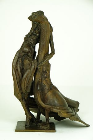 Brons (Onbekend) - Leda en de Zwaan - 12 kg kopen? Bied vanaf 795!