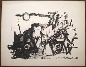 Jef Diederen - gesigneerde litho kopen? Bied vanaf 55!