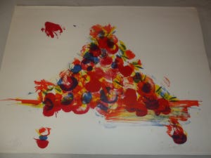 Ger Lataster - Mooie kleurenlitho. Zonder Titel kopen? Bied vanaf 40!