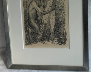Erik Thorn Leeson - Ingelijste gravure , Pan & Syrinx – 1952 : Prix de Rome Grafische Kunst kopen? Bied vanaf 75!