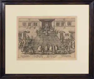 Frans Hogenberg - Ets, Afkondiging van het tweede generaal Pardon - Ingelijst verkauft für € 35!