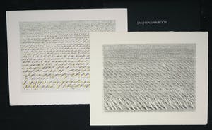 Jan Hein van Rooy - Laureatenmap met twee prenten (litho en ets), Oostakker + Westakker kopen? Bied vanaf 35!