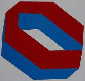 Phil van de Klundert - Zeefdruk: Geometrische compositie - 1989 kopen? Bied vanaf 35!