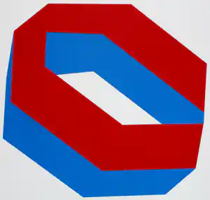 Phil van de Klundert - Zeefdruk: Geometrische compositie - 1989 verkocht voor € 35!