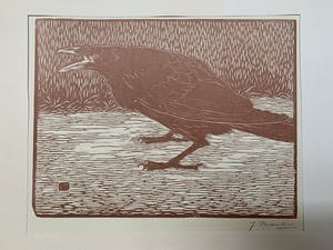 Jan Mankes - Schreeuwende Kraai (1918, Gesigneerd) kopen? Bied vanaf 400!