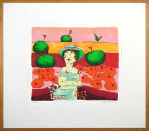 Patty Harpenau - Zeefdruk, Zonder titel - Ingelijst verkocht voor € 1!