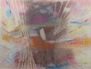 Theo van der Nahmer - Pastel/Krijt op papier, Pastel fantasie - Ingelijst kopen? Bied vanaf 1!