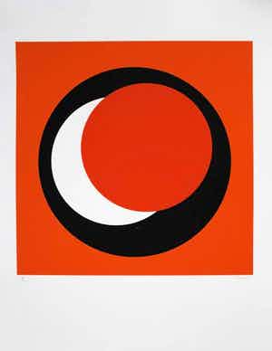 Genevieve Claisse - Cercle orange 2015 - Giclee - handgesigneerd - oplage 40 verkocht voor € 155!
