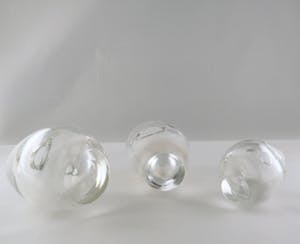 Floris Meydam - Glas, Drie blankglazen vaasjes voor Glasfabriek Leerdam kopen? Bied vanaf 1!