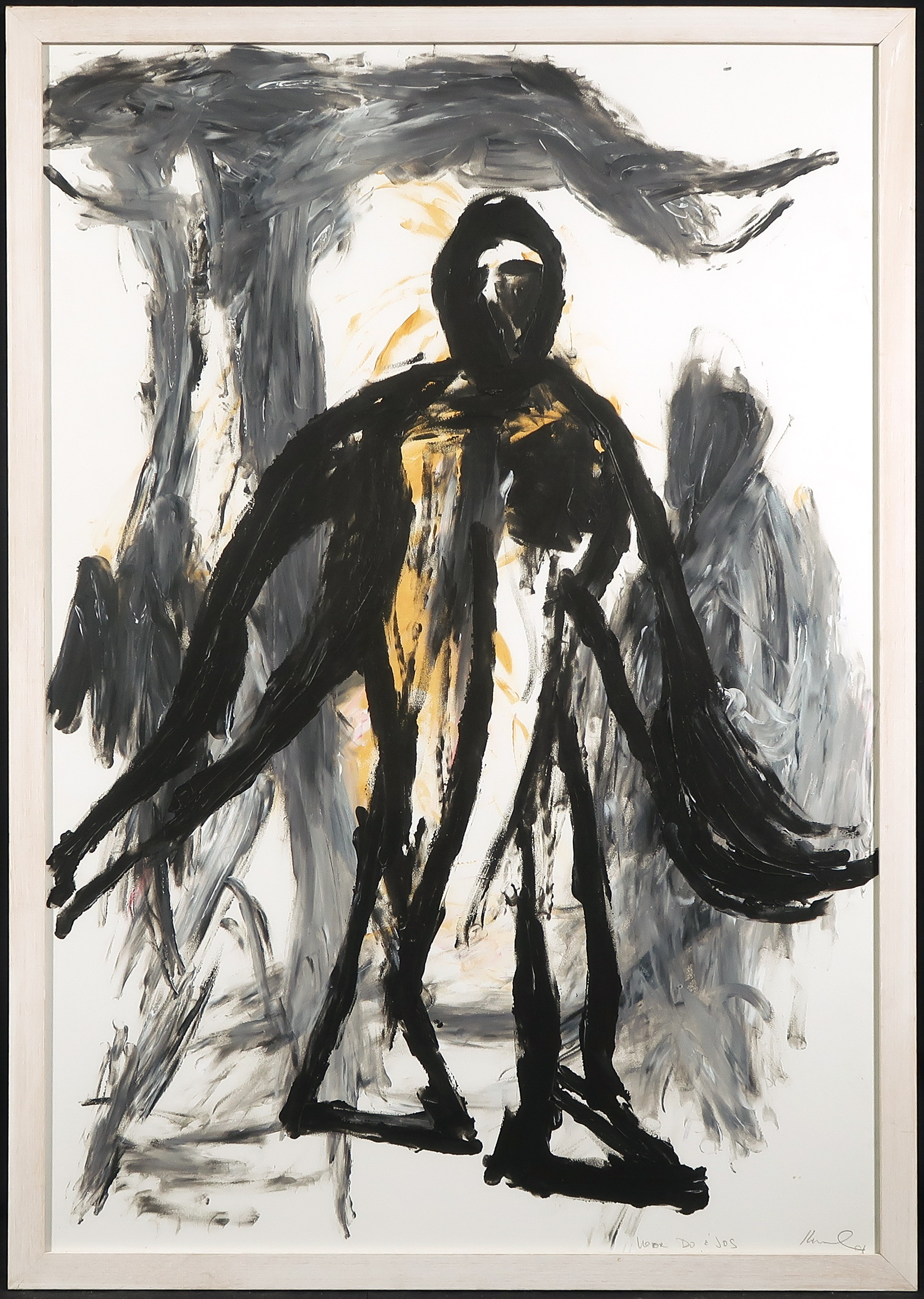 Bob Kovel - Gouache, Zonder titel - Ingelijst kopen? Bied vanaf 1!