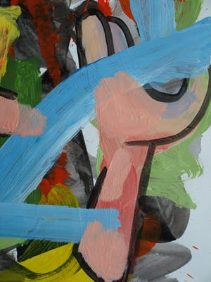 Peter Klashorst - Acrylverf op papier – Abstract 13 - 2016 kopen? Bied vanaf 35!