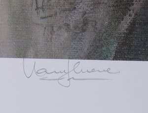 Hans Georg Kresse - Handgesigneerde prent van deze striptekenaar, Koningin Winonah kopen? Bied vanaf 1!