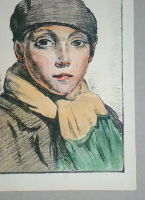 Jean Colin - L'Ecolier - 1931 - Originele lithografie - Gesigneerd kopen? Bied vanaf 100!