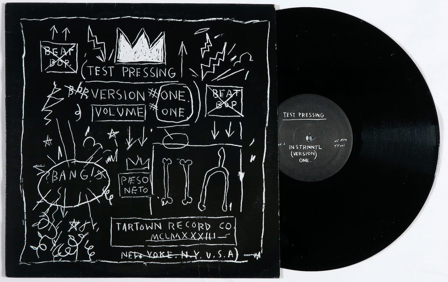 Jean-Michel Basquiat - LP-hoes, Rammellzee, K-Rob: Beat Bop verkocht voor € 1!