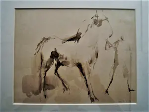 Niet of onleesbaar gesigneerd - gesigneerd impressionistisch Sepia "paard en jockey" monogram "MR" kopen? Bied vanaf 1!