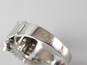 18k witgouden ring met 0.33 ct diamanten - ringmaat 18,50 mm (58) kopen? Bied vanaf 550!