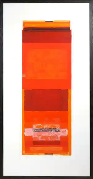 Tineke Looman - Zeefdruk, Power in Red - Ingelijst vendu pour 50€ !