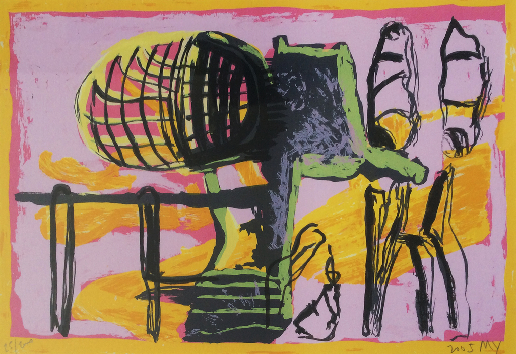 Miguel Ybanez - Zeefdruk ingelijst verkocht voor € 10!