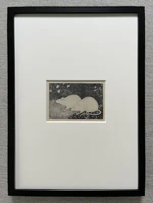 Jan Mankes - Originele Heliogravure 2 Muizen 1923 kaufen? Bieten Sie von 110!