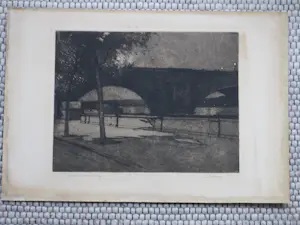 Jan Poortenaar - Waterloo Bridge - Ets kopen? Bied vanaf 80!