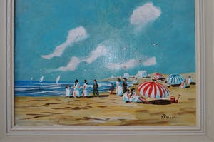 Henk Poeder - Scheveningen strand gezicht kopen? Bied vanaf 100!