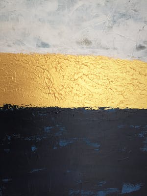 John Foppen - Symphony in Blue + Wh. +Gold........# K 04. XL . GROOT. kopen? Bied vanaf 179!