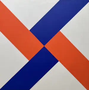 Jaap Hoffmann - handgesigneerde kleurenzeefdruk | 'zonder titel' | 1973 kopen? Bied vanaf 1!