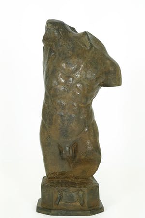 Pierre Chenet - Bronzen beeld van mannen torso - 7 kg kopen? Bied vanaf 395!