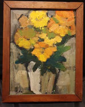 Joop Birker - Vaas met Bloemen verkocht voor € 110!
