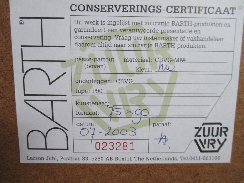 Margot de Jager - grote ingelijste aluminiumprint "Laagland" Barth-lijst kopen? Bied vanaf 55!