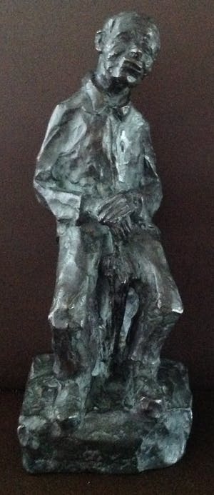 Brons (Onbekend) - Zittende figuur kopen? Bied vanaf 200!