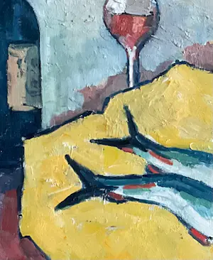Jan Willem Versteeg - Nature morte aux poissons kopen? Bied vanaf 95!