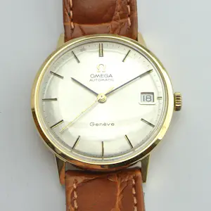 Omega Genève - herenhorloge - automaat - 18k goud kopen? Bied vanaf 1950!