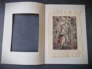 Ramunė Aldona Kmieliauskáitė - bekend Litouws grafica - handgekleurde Ets en Aquatint - "Basilion gate" kopen? Bied vanaf 57!