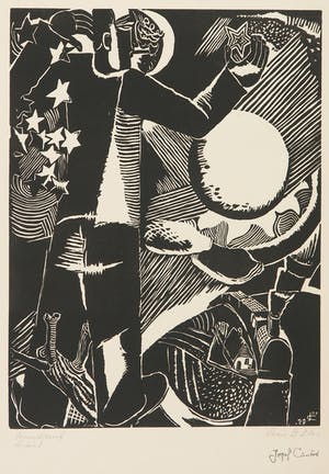 Jozef Cantre - Houtdruk, De artiest kopen? Bied vanaf 1!