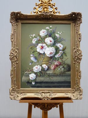 Thomas Heesakkers - Mooi schilderij pronkstilleven Thomas Heesakkers op paneel. kopen? Bied vanaf 625!