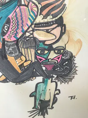 Niet of onleesbaar gesigneerd - Faces kopen? Bied vanaf 1!