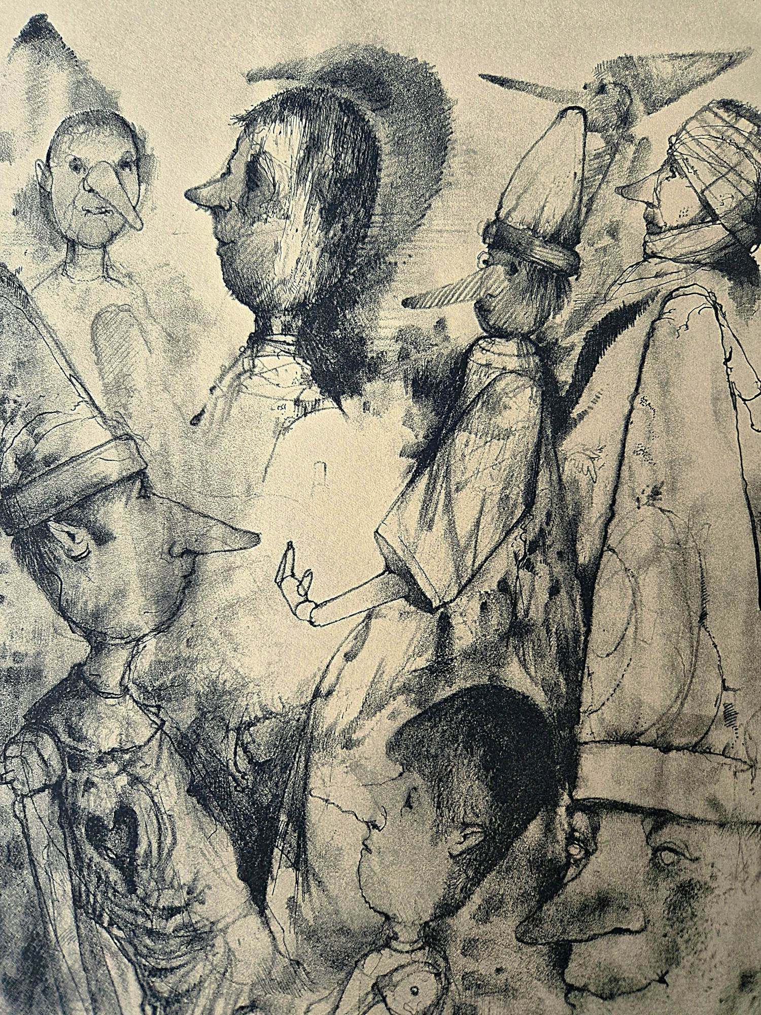 Dirkje Kuik - Grote gedetailleerde Litho "Pinocchio" - bep. oplage (100) - potloodgesigneerd kopen? Bied vanaf 39!