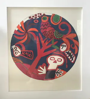 Corneille - Litho - Slechts 1/5 - L'arbre Rouge - 1980 - Ingelijst! kopen? Bied vanaf 395!