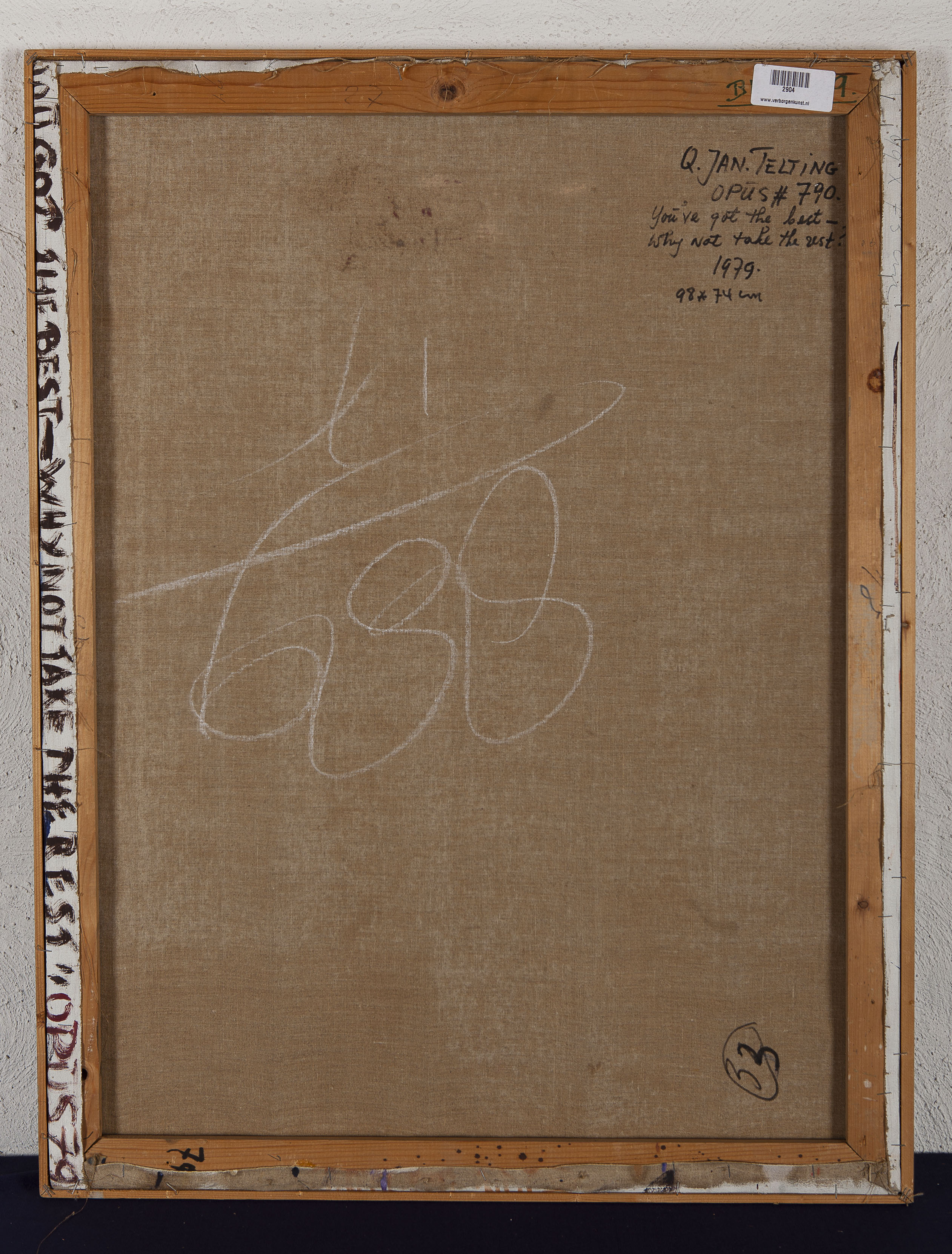 Quintus Jan Telting - Opus #790 - 1979 - Olieverf op doek - Amsterdam kopen? Bied vanaf 20!