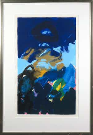 Henk van Vessem - Zeefdruk, De Nacht - Ingelijst verkocht voor € 50!