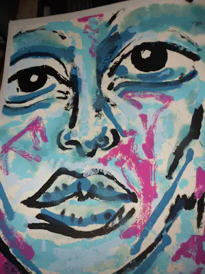 Peter Klashorst - Zeefdruk, Face - hand gesigneerd - 100 ex kopen? Bied vanaf 80!