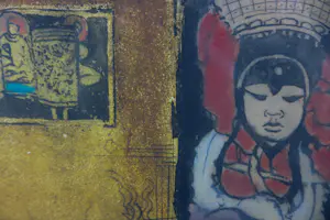 Ru van Rossem - Grote ets / aquatint, The Living Godess - Ingelijst kopen? Bied vanaf 150!